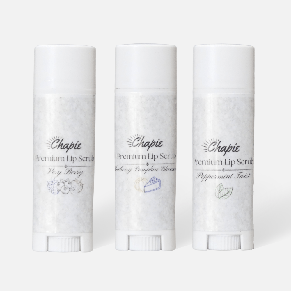 Chapie's Premium All Natural Lip Scrub - 3 Pack