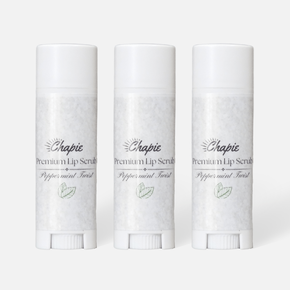 Chapie's Premium All Natural Lip Scrub - 3 Pack
