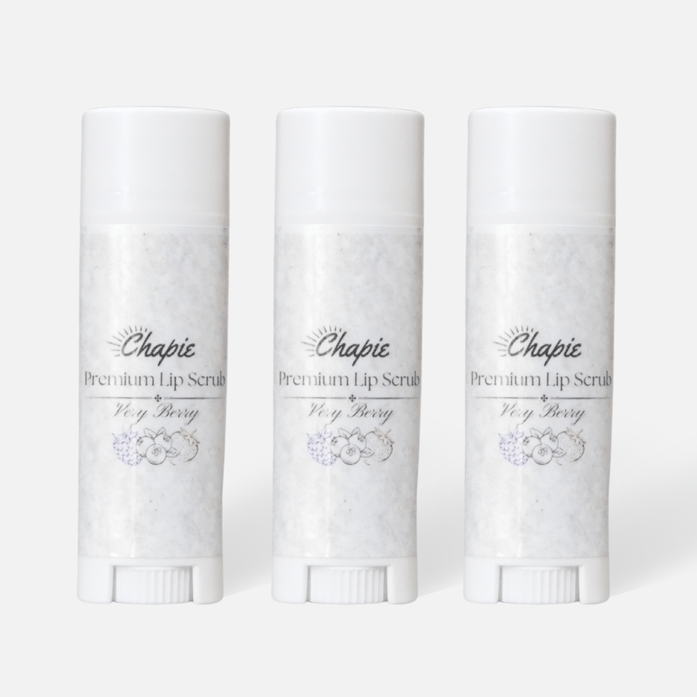 Chapie's Premium All Natural Lip Scrub - 3 Pack