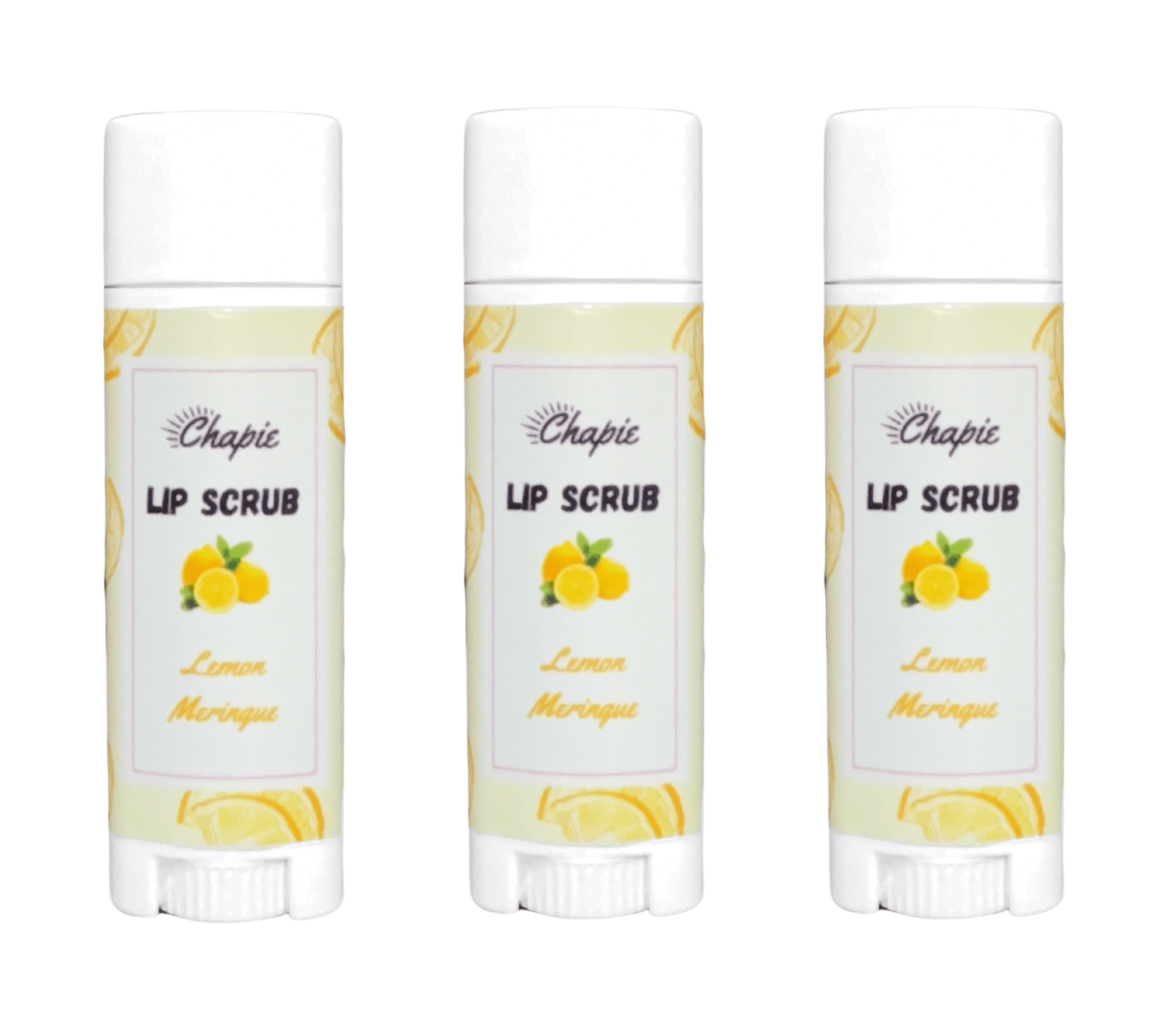 Chapie's Premium All Natural Lip Scrub - 3 Pack