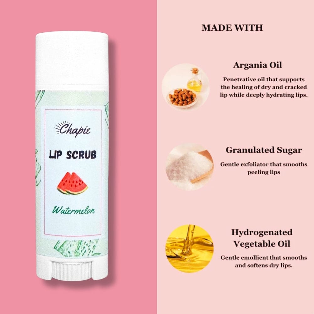 Chapie's Premium All Natural Lip Scrub - 3 Pack